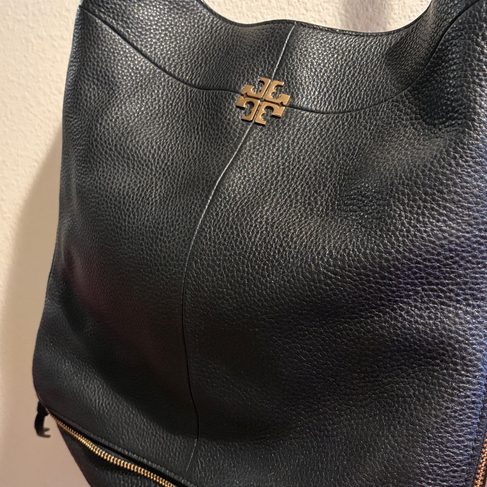 Tory Burch Black Leather Hobo Bag - Picture 2 of 7